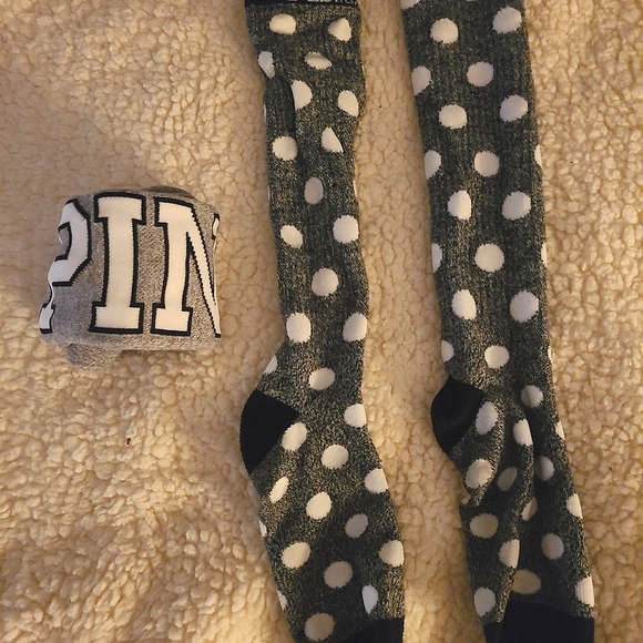 PINK Victoria's Secret Accessories - VS PINK Knee-high Socks